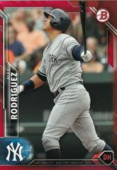 Alex Rodriguez [Red] #61 Baseball Cards 2016 Bowman Prices