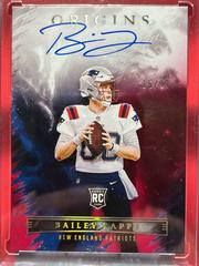 Bailey Zappe [Red] Football Cards 2022 Panini Origins Rookie Autographs Prices