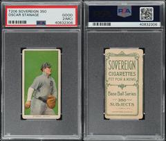 Oscar Stanage #NNO Baseball Cards 1909 T206 Sovereign 350 Prices