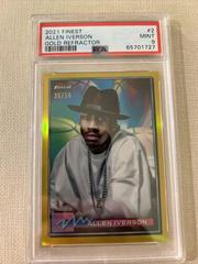 Allen Iverson [Gold Refractor] Basketball Cards 2021 Topps Finest Prices