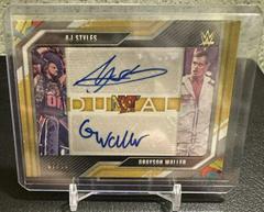AJ Styles, Grayson Waller [Gold] Wrestling Cards 2022 Panini NXT WWE Dual Autographs Prices