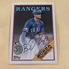 Bubba Thompson #88BA-BUB Baseball Cards 2023 Topps Silver Pack 1988 35th Anniversary Autographs Prices