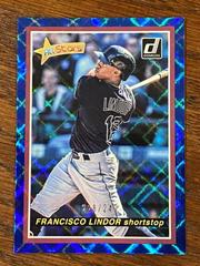 Francisco Lindor [Blue] #AS4 Baseball Cards 2018 Panini Donruss All Stars Prices