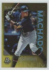 Manny Machado [Gold] #15 Baseball Cards 2020 Bowman Platinum Prices