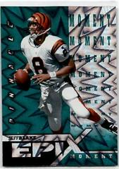 Jeff Blake [Moment Emerald] Football Cards 1997 Pinnacle Epix Prices