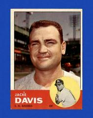 Jacke Davis #117 Baseball Cards 1963 Topps Prices
