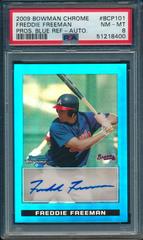 Freddie Freeman [Blue Refractor Autograph] Baseball Cards 2009 Bowman Chrome Prospects Prices