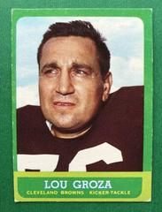 Lou Groza Football Cards 1963 Topps Prices