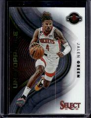Jalen Green #4 Basketball Cards 2022 Panini Select Unstoppable Prices