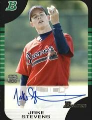 Jake Stevens [Autograph] #144 Baseball Cards 2005 Bowman Prices