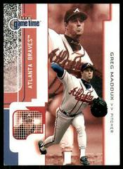 Greg Maddux #31 Baseball Cards 2001 Fleer Game Time Prices