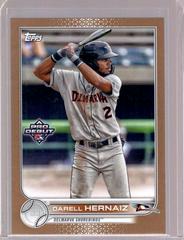 Darell Hernaiz [Gold] #PD-10 Baseball Cards 2022 Topps Pro Debut Prices