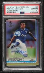 Weston McKennie [Autograph Red Wave Refractor] #83 Soccer Cards 2018 Topps Chrome UEFA Champions League Prices