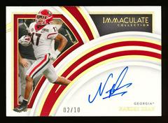 Nakobe Dean [Gold] #RA-NDE Football Cards 2022 Panini Immaculate Collegiate Rookie Autographs Prices