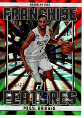 Mikal Bridges [Red Green] #2 Basketball Cards 2023 Panini Donruss Franchise Features Prices