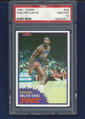 Walter Davis #33 Basketball Cards 1981 Topps Prices