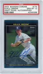 Khalil Greene [Auto. Refractor] Baseball Cards 2002 Bowman Chrome Draft Picks Prices