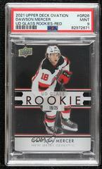 Dawson Mercer [Red] #GR-26 Hockey Cards 2021 Upper Deck Ovation UD Glass Rookies Prices