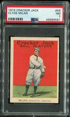 Clyde Milan #56 Baseball Cards 1915 Cracker Jack Prices