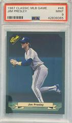 Jim Presley Baseball Cards 1987 Classic MLB Game Prices