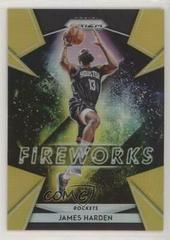 James Harden [Gold Prizm] Basketball Cards 2018 Panini Prizm Fireworks Prices