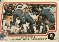 Super Bowl X Football Cards 1979 Fleer Team Action Prices