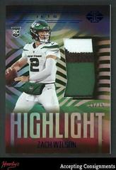 Zach Wilson [Blue] #HS-ZW Football Cards 2021 Panini Illusions Highlight Swatches Prices