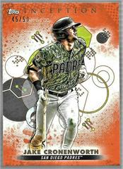 Jake Cronenworth [Orange] #2 Baseball Cards 2022 Topps Inception Prices