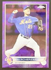 Max Scherzer [Purple] Baseball Cards 2022 Topps Chrome Update Sapphire Prices