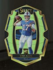 Josh Allen [Green Prizm Die-Cut] #139 Football Cards 2018 Panini Select Prices