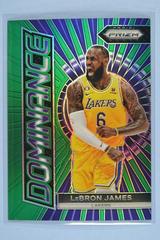LeBron James [Green Prizm] #3 Basketball Cards 2023 Panini Prizm Dominance Prices