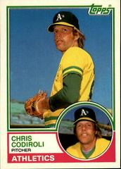 Chris Codiroli #20T Baseball Cards 1983 Topps Traded Prices