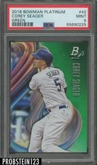Corey Seager [Green] #42 Baseball Cards 2018 Bowman Platinum Prices
