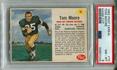 Tom Moore [Hand Cut] #10 Football Cards 1962 Post Cereal Prices