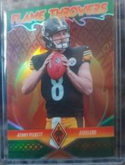 Kenny Pickett [Green] #FT-27 Football Cards 2022 Panini Phoenix Flame Throwers Prices