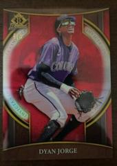 Dyan Jorge [Red] Baseball Cards 2023 Bowman Invicta Prices