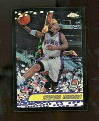 Stephon Marbury [Black Refractor] #90 Basketball Cards 2001 Topps Chrome Prices