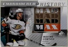 Maxime Comtois #37 Hockey Cards 2021 SP Game Used Embroidered in History Prices