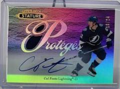 Cal Foote [Patch] #P-15 Hockey Cards 2021 Upper Deck Stature 2020 Update Proteges Autograph Prices