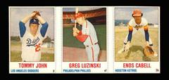 Enos Cabell, Greg Luzinski, Tommy John [Hand Cut Panel] Baseball Cards 1978 Hostess Prices