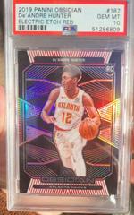 De'Andre Hunter [Red] Basketball Cards 2019 Panini Obsidian Prices