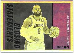 LeBron James #6 Basketball Cards 2021 Panini Recon Closing Statements Prices