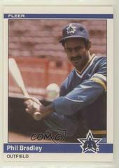 Phil Bradley Baseball Cards 1984 Fleer Update Prices