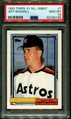 Jeff Bagwell Baseball Cards 1992 Topps '91 M.L. Debut Prices