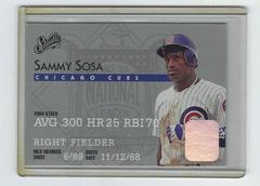 Sammy Sosa #78 Baseball Cards 1995 Studio Prices