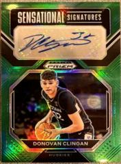 Donovan Clingan [Green] #SS-DVC Basketball Cards 2023 Panini Prizm Draft Picks Sensational Signatures Prices