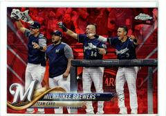 Milwaukee Brewers [Red] #156 Baseball Cards 2018 Topps Chrome Sapphire Prices