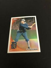 Ty Cobb [Refractor] #225 Baseball Cards 2010 Topps Chrome Wrapper Redemption Prices