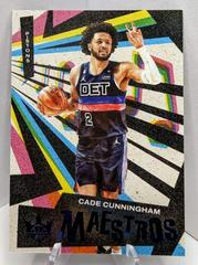 Cade Cunningham [Sapphire] #21 Basketball Cards 2022 Panini Court Kings Maestros Prices
