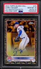 Corey Seager #116 Baseball Cards 2022 Topps Gilded Collection Chrome Gold Etch Autographs Prices
